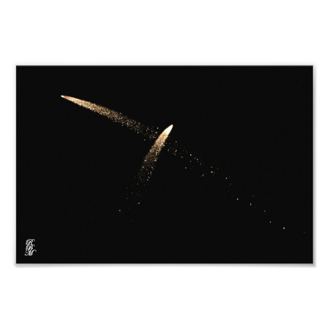 Fireworks like Shooting Stars Photo Print (Front)
