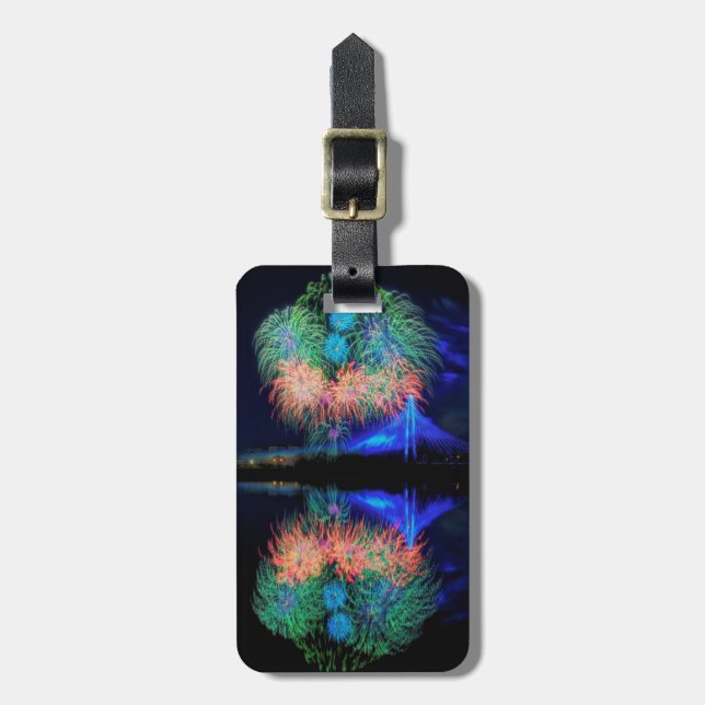 Fireworks Luggage Tag (Front Vertical)