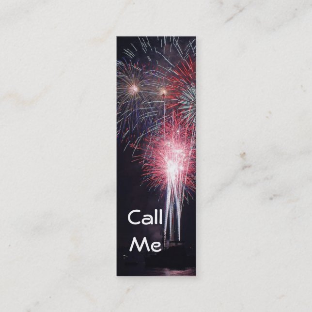 Fireworks Mini Business Card (Front)