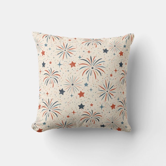 Fireworks n Stars Cushion (Front)