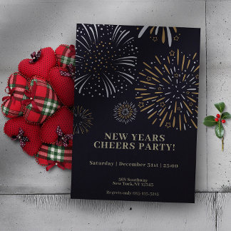 Fireworks - New Year Holiday Invitation Template