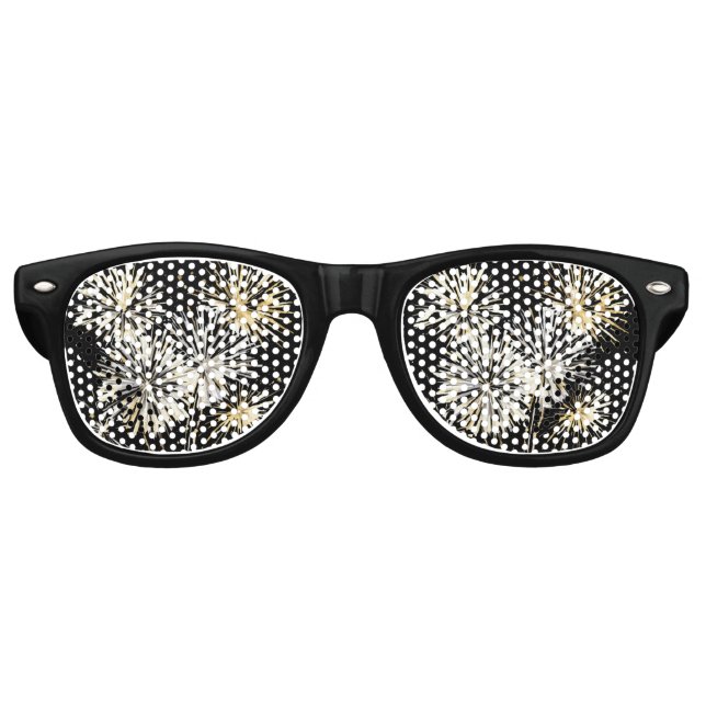 Fireworks New Year's Eve Day Celebration Retro Sunglasses (Front)