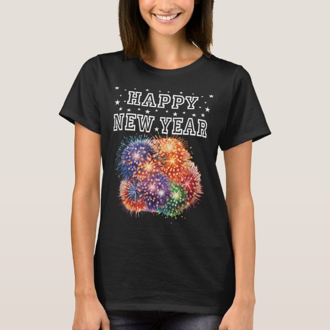 Fireworks New Year's Eve Party  T-Shirt (Front)