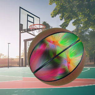 Fireworks of colours - fractal art basketball