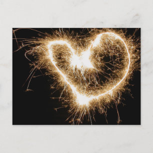 Fireworks of Love Postcard