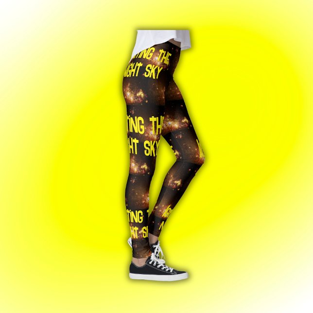 Fireworks of Star Formation Yellow | Leggings (Creator Uploaded)