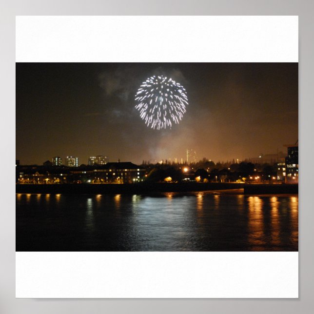 Fireworks over London Poster (Front)