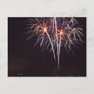 Fireworks Over San Diego Bay On The Fourth Of July Postcard