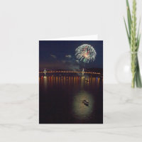 Fireworks Over The Hudson River
