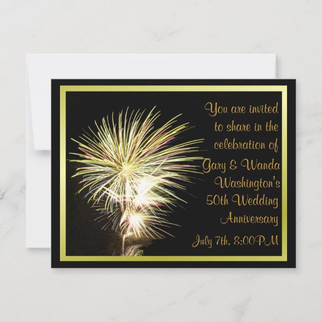 Fireworks Party Invitation (Front)