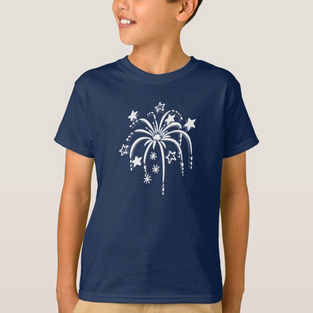 Fireworks Patriotic 4th of July Shirts (Front)