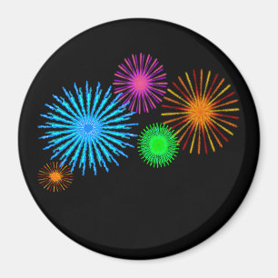 Fireworks Pattern Magnet