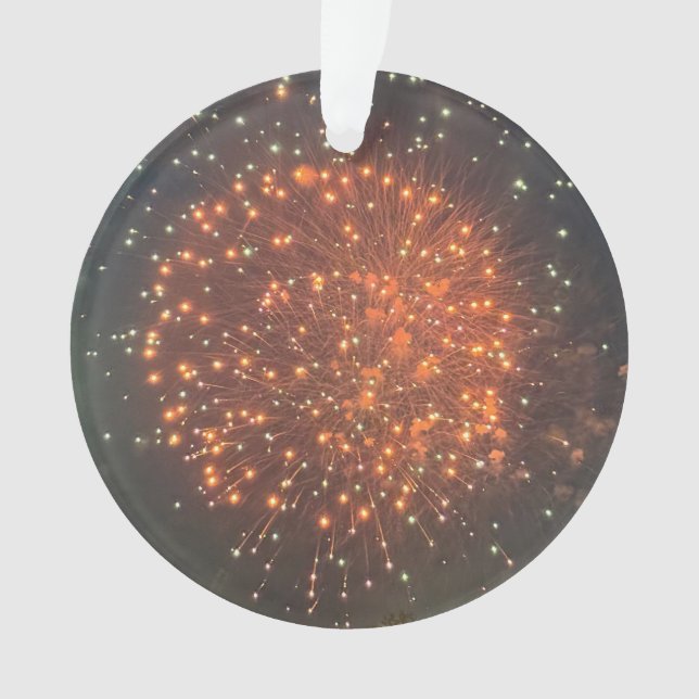 Fireworks Photo Ornament  (Front)