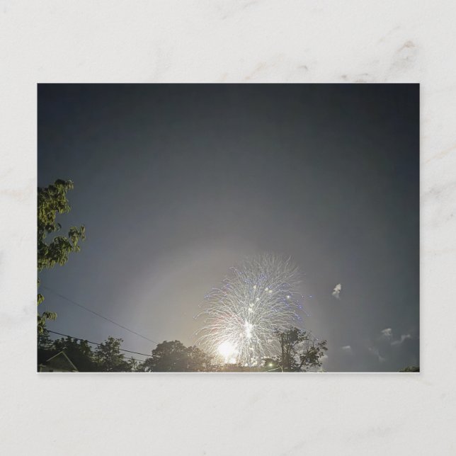 Fireworks Photo Postcard (Front)