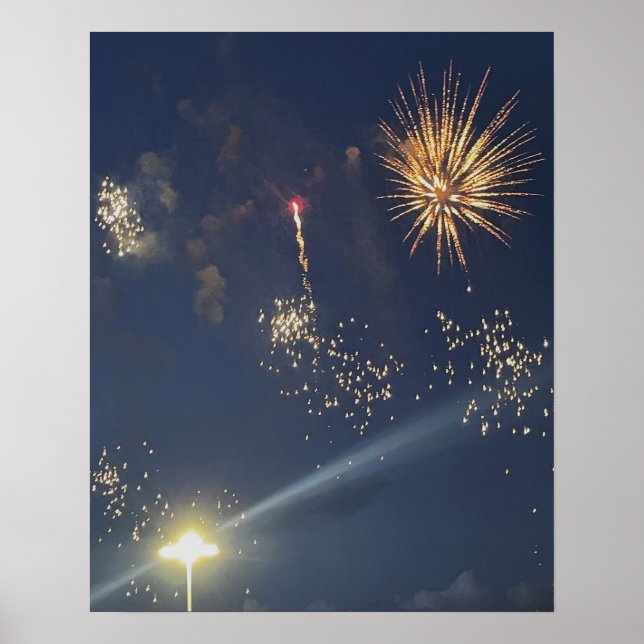 Fireworks Photo Poster (Front)
