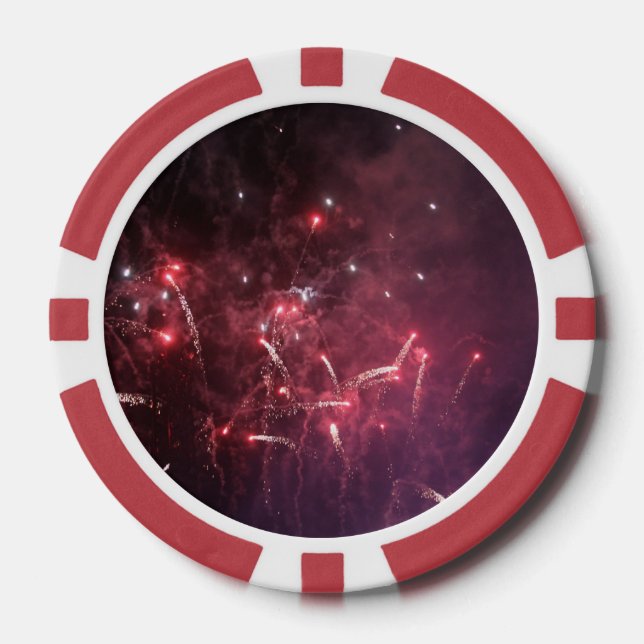 Fireworks  poker chips (Front)