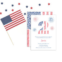 Fireworks Red White And Two 2nd Birthday Party