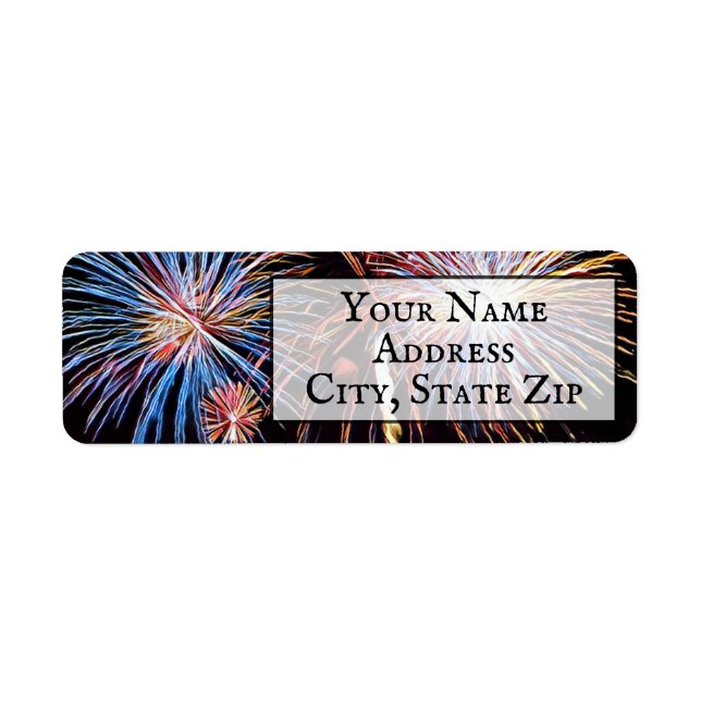 Fireworks Return Address Label (Front)