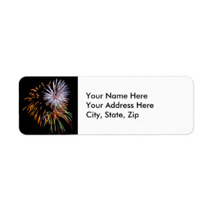 Fireworks Return Address Label