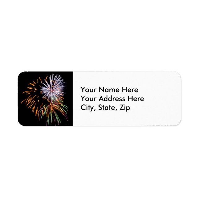 Fireworks Return Address Label (Front)