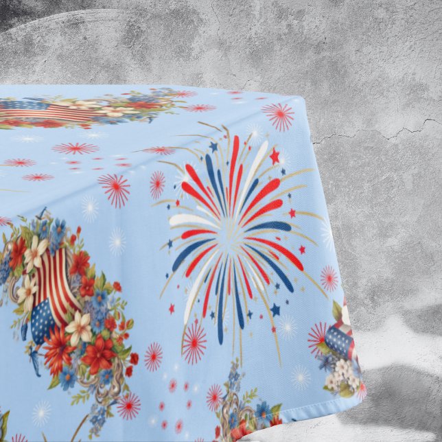 Fireworks Sparks Independence Party  Tablecloth (Creator Uploaded)