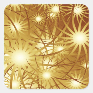 Fireworks Square Sticker