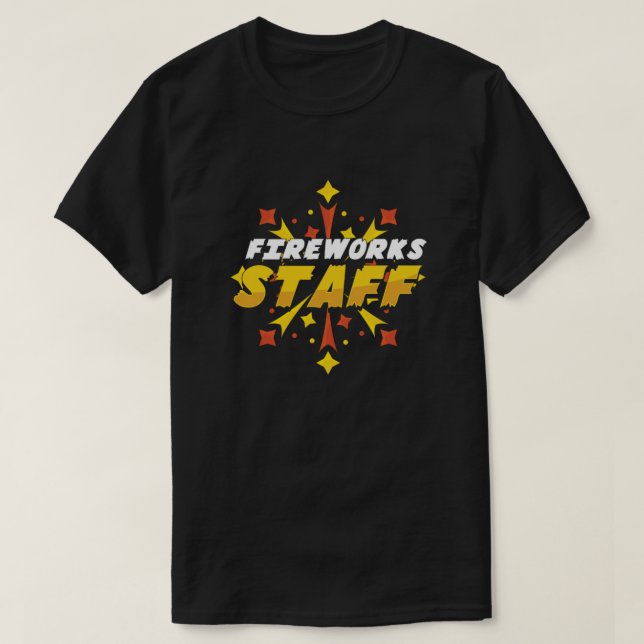 Fireworks Staff Pyro Pyrotechnician New Year Gift T-Shirt (Design Front)