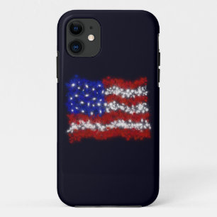 Fireworks Stars and Stripes American Flag iPhone 11 Case