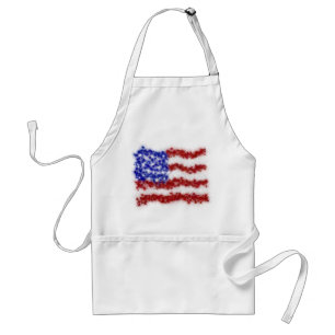 Fireworks Stars and Stripes American Flag Standard Apron