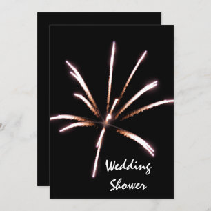 Fireworks Summer Wedding Shower Invitation