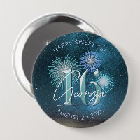 Fireworks Sweet 16 Teal ID984