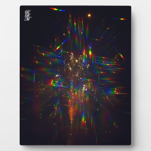 Fireworks through 3D Glasses 2 Plaque