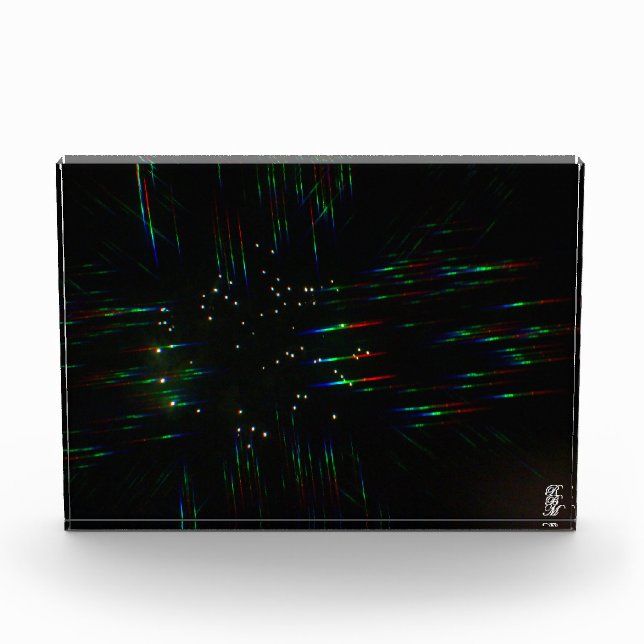 Fireworks Through 3D Glasses 3  Photo Block (Front)