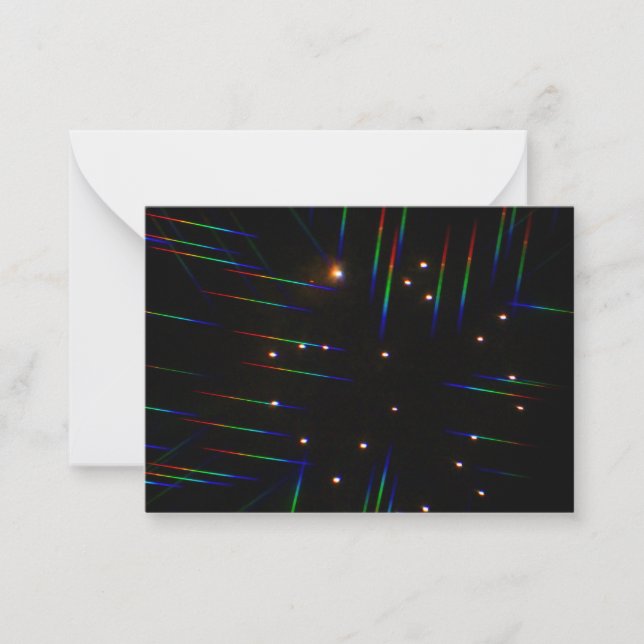 Fireworks Through 3D Glasses 4 Card (Front)