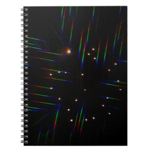 Fireworks Through 3D Glasses 4 Notebook