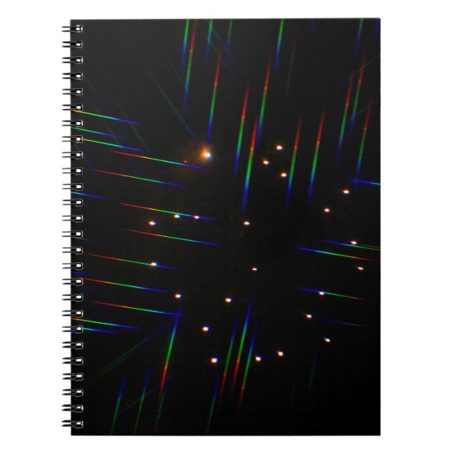 Fireworks Through 3D Glasses 4 Notebook (Front)