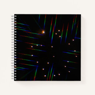 Fireworks Through 3D Glasses 4 Notebook