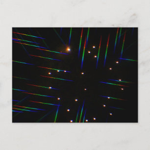 Fireworks Through 3D Glasses 4 Postcard