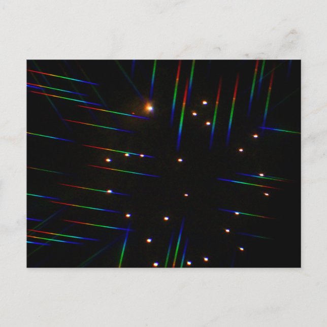 Fireworks Through 3D Glasses 4 Postcard (Front)