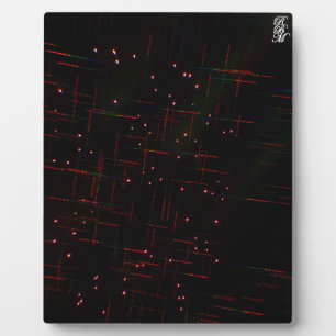 Fireworks through 3D Glasses 6 Plaque