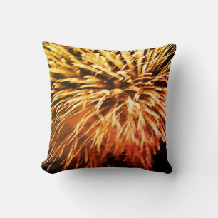 Fireworks throw pillow