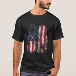 Fireworks USA American Flag Pyro Pyromaniac Pyrote T-Shirt