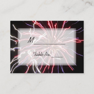 Fireworks Wedding Place Cards