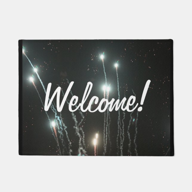 Fireworks Welcome Doormat (Front)
