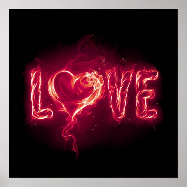Firey Love - Red Poster (Front)