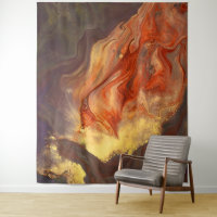 *~* Firey Marble Flame Orange Yellow Abstract Art