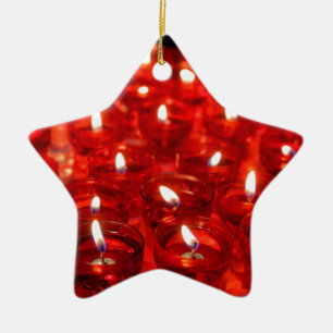 firing candles ceramic tree decoration