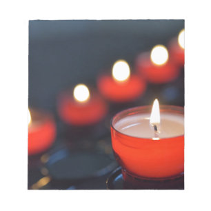 Firing church candles notepad