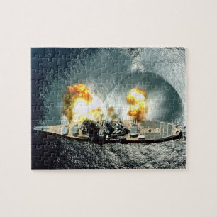 Firing Full Broadside Jigsaw Puzzle