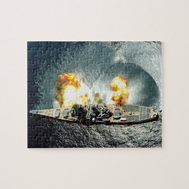 Firing Full Broadside Jigsaw Puzzle (Horizontal)